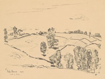 Stone Fences, Land of Nod by Frederick Childe Hassam