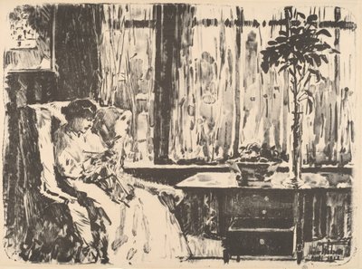 The Broad Curtain by Frederick Childe Hassam