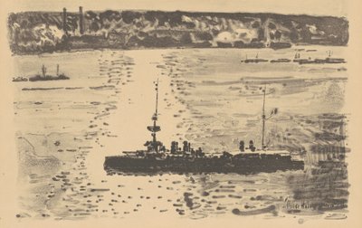 The French Cruiser by Frederick Childe Hassam