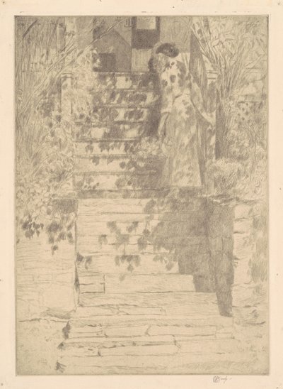 The Steps by Frederick Childe Hassam