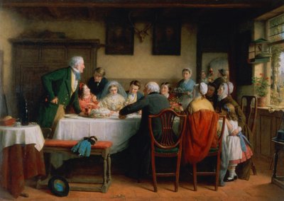 The Wedding Breakfast by Frederick Daniel Hardy