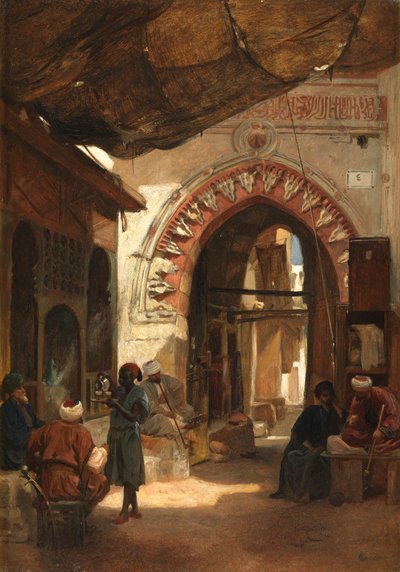The Grand Bazaar, Cairo by Frederick Goodall