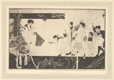 Aubrey Beardsley: Birthday of Madame Sagalle by Frederick H. Evans
