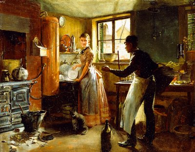 Below Stairs by Frederick Juengling
