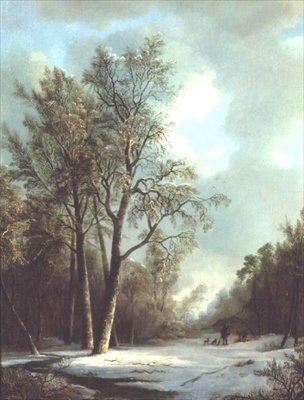Winter Scene by Frederick Marianus Kruseman