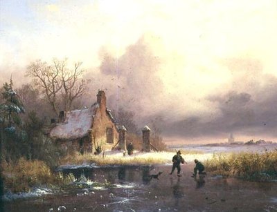 Winter Landscape by Frederick Marianus Kruseman