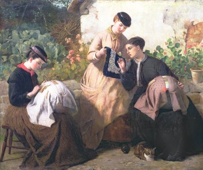 A Honiton Lace Manufactory by Frederick Richard Pickersgill