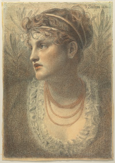 The Coral Necklace by Frederick Sandys