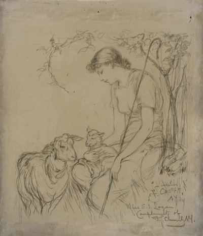 Shepherdess by Frederick Stuart Church