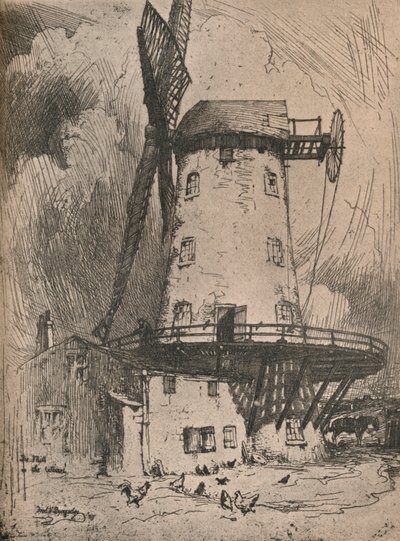 The Mill in the Wirral, c. 1900 by Frederick Vango Burridge