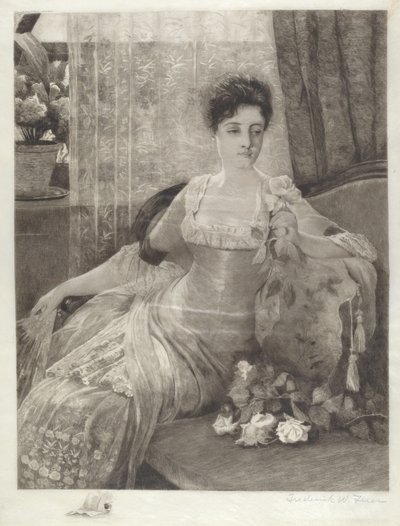 Untitled (Girl on a Couch) by Frederick W. Freer