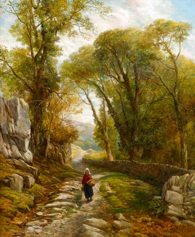 A Woodland Walk by Frederick William Hulme