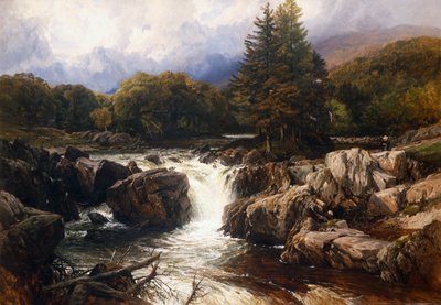 Welsh River Landscape by Frederick William Hulme