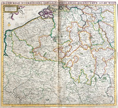 Belgium, Luxembourg, Netherlands by Frederick de Wit