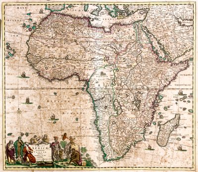 Map of Africa by Frederick de Wit