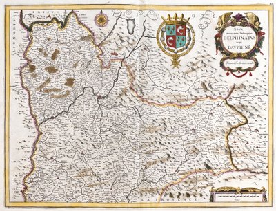 Map of the Dauphine (France) by Frederick de Wit