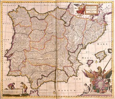 Spain & Portugal by Frederick de Wit