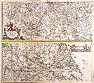 The Course of River Rhine by Frederick de Wit