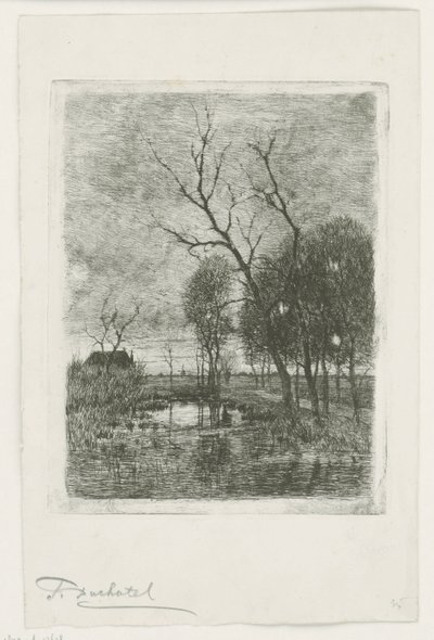Twilight by Fredericus Jacobus van Rossum du Chattel (signed by artist)