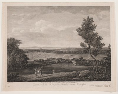 Prospect of the Area around Jægerspris by Frederik Ludvig Bradt