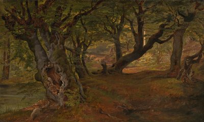 View of Bregentved Forest, Sjaeeland by Frederik Sødring