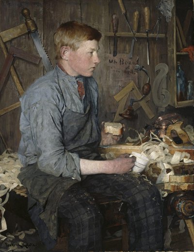 The young Carpenter by Fredrik Kolstoe