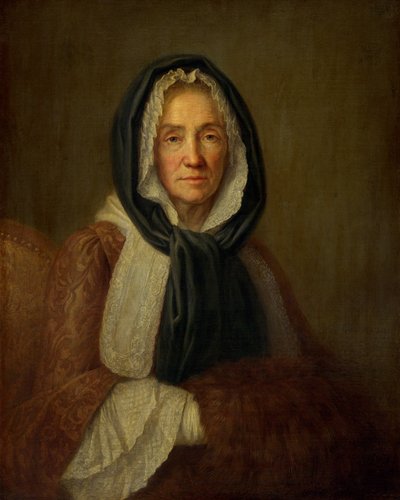 Old Woman with a Muff by French 18th Century