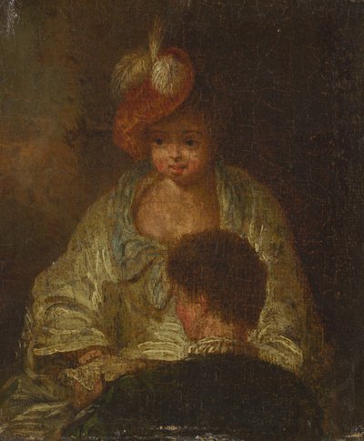 Young Woman and Man by French 18th Century