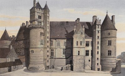 Bourges, Hotel Jacques Coeur, Facade Southwest by French Photographer