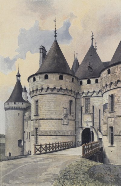 Chaumont-sur-Loire, Entrance of the Castle by French Photographer