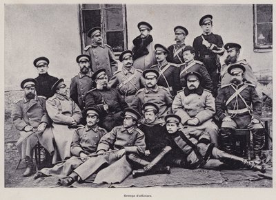 The Russian Army: Group of officers by French Photographer