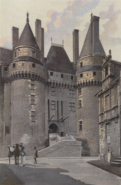 Langeais, Chateau, City Side Entrance by French Photographer