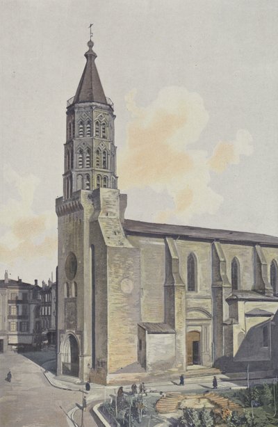 Montauban, St. Jacques Church, Southwest View by French Photographer