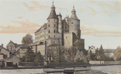 Montbeliard, View of the Castle by French Photographer