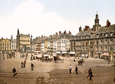 Place du Général de Gaulle, Lille, 1890-1900 by French Photographer