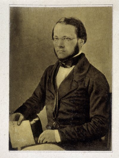 Portrait of Louis Pasteur in 1852 by French Photographer