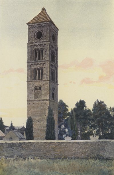 Puissalicon, Tower in the Cemetery by French Photographer