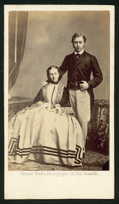 The Prince and Princess of Wales by French Photographer