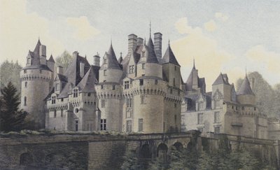 Usse, Chateau, Northeast View by French Photographer