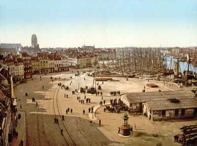 View of Dunkirk Port, 1890-1900 by French Photographer