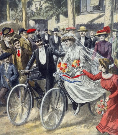 A Bicycle Wedding by French School