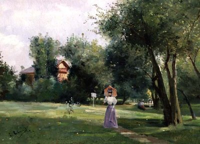 A Walk in the Park by French School