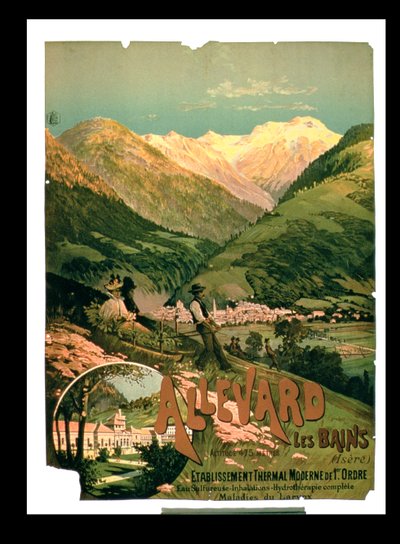 Advertisement for Allevard Les Bains, Isere by French School