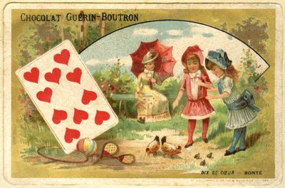 Advertising chromolithography of Guérin Boutron chocolates by French School