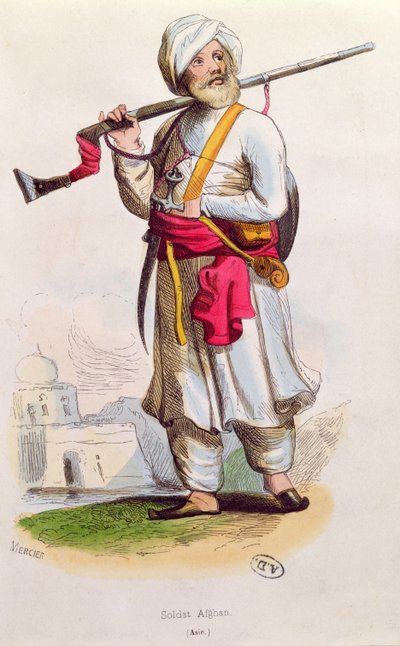 Afghan Soldier, c.1840-50 by French School