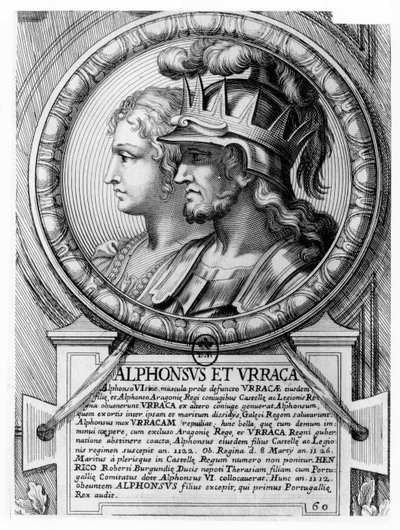 Alfonso I, the Battler, and Urraca by French School