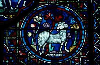 Aries, from the Zodiac Window by French School