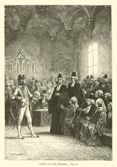 Arrest of the Members by French School