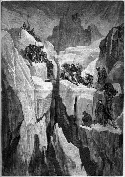 Ascension of Mont Blanc, July 5 by French School