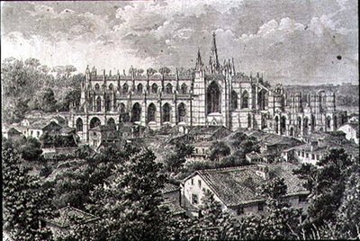 Batalha Monastery in the 1860s by French School